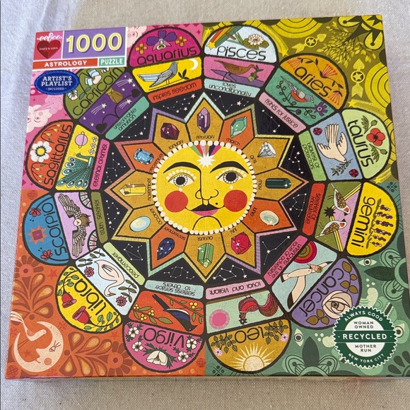 Eeboo Other - eeBoo Astrology 1000-Piece Puzzle – Zodiac Wheel